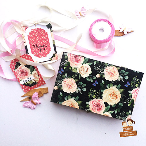 Decoupage Gift Box and tags